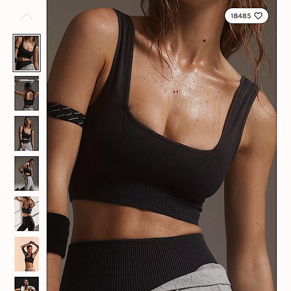 NWOT Free People Movement Square Neck Bra